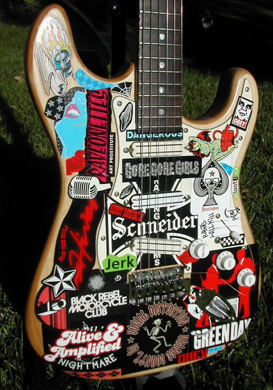 Stickers on Guitars Ultimate Guitar